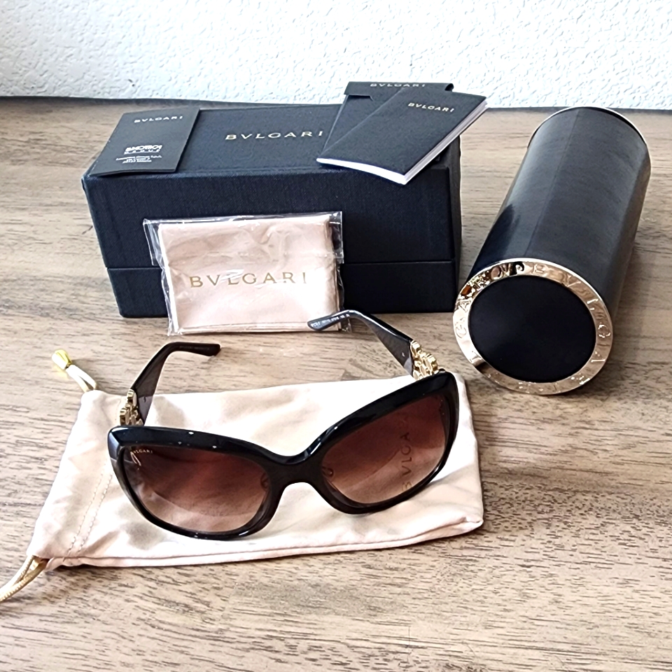 8103-B 897/13 Bvlgari Sunglasses Special Edition With Swarovski Crystals
